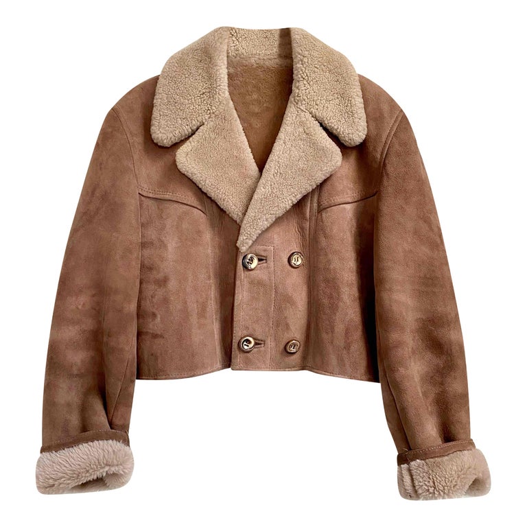 Manteau en peau lainée