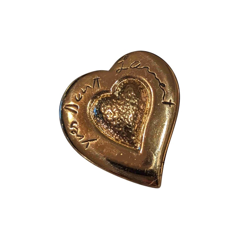 Heart brooch Yves Saint Laurent Years