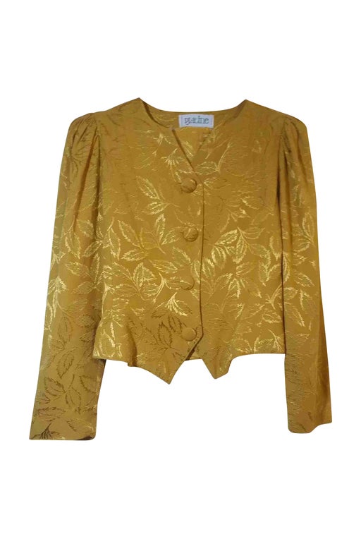 Embroidered golden jacket