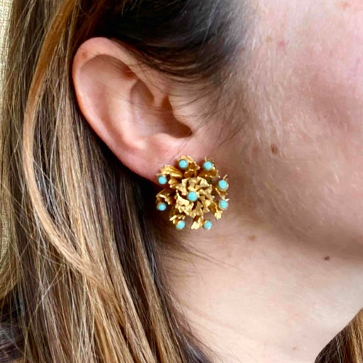 70's clip earrings