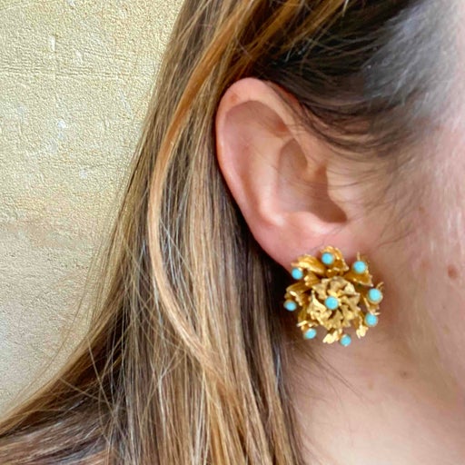 70's clip earrings