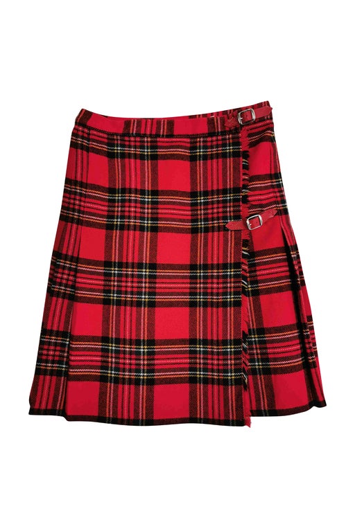 Wool tartan skirt