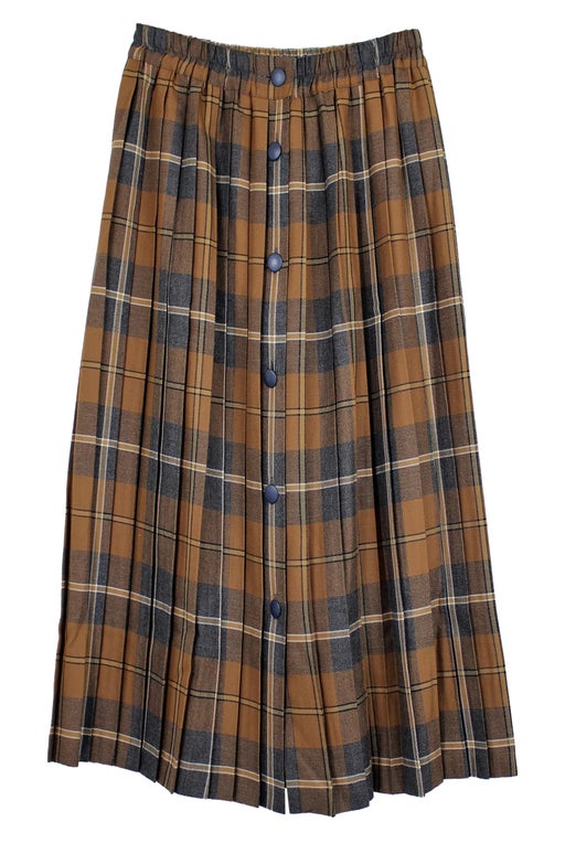 Tartan pleated skirt