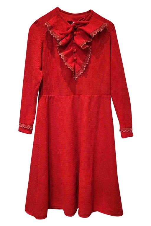 Robe rouge 70's