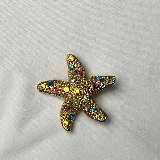 Golden star brooch