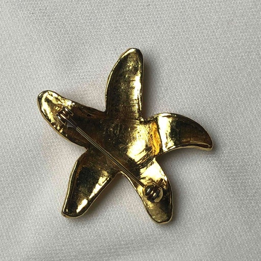 Golden star brooch