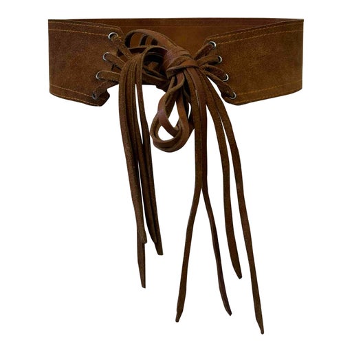Suede belt