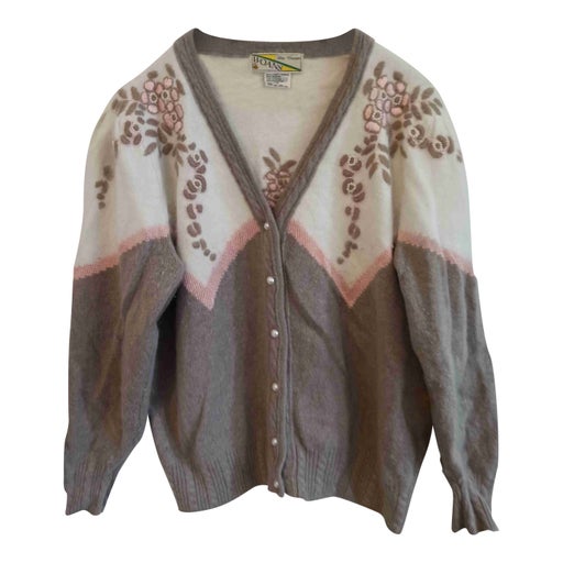 Angora wool cardigan
