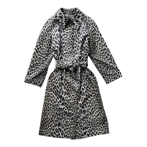 Leopard trench coat