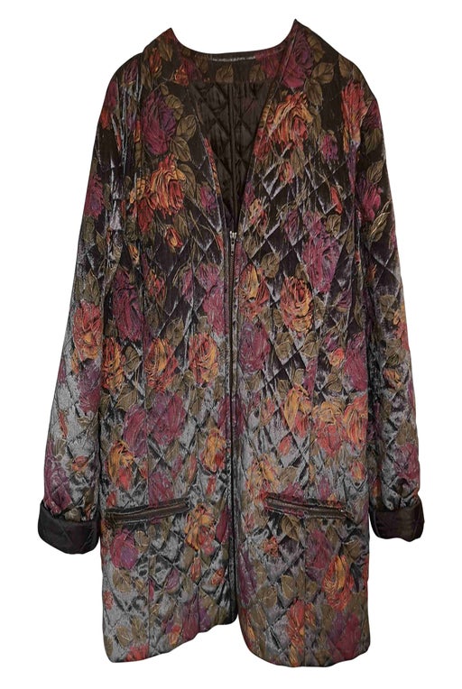 Velvet quilted jacket