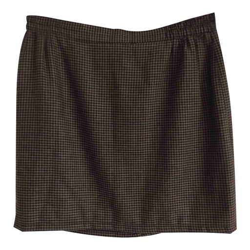 Checked mini skirt