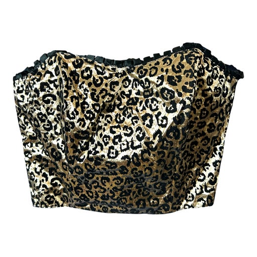 Leopard crop top