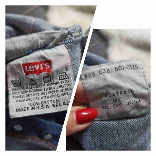Levi's 501 W29L36 jeans