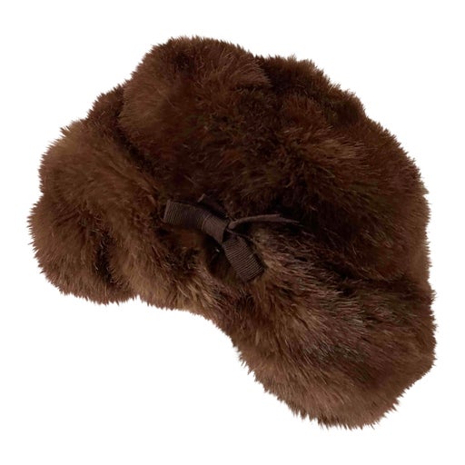 Faux fur trapper hat