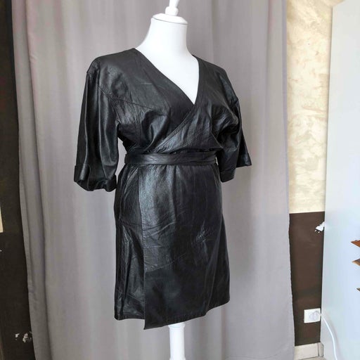 Robe portefeuille online cuir