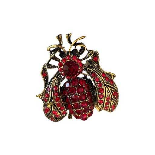 Rhinestone brooch