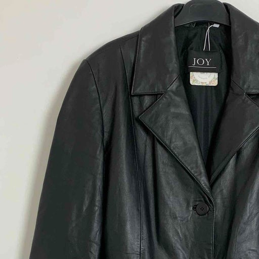 Leather trench coat