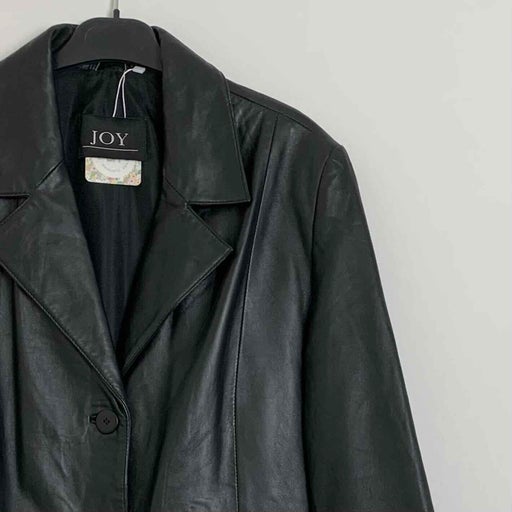 Leather trench coat