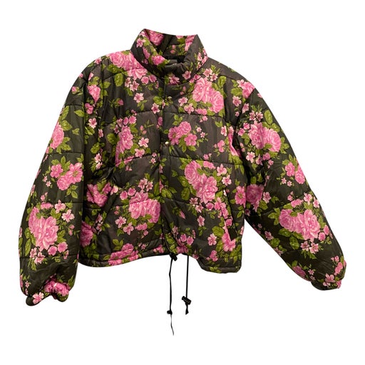 Floral puffer jacket