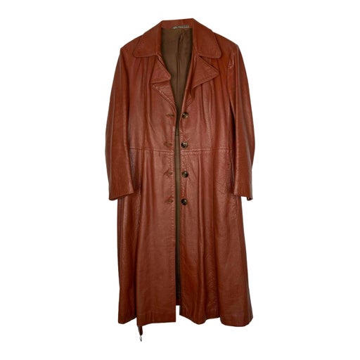 Long leather coat