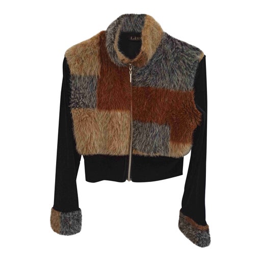 Faux fur cardigan