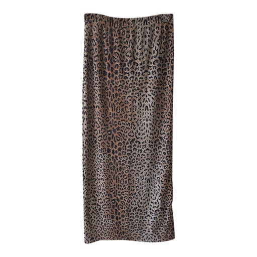 Long leopard skirt