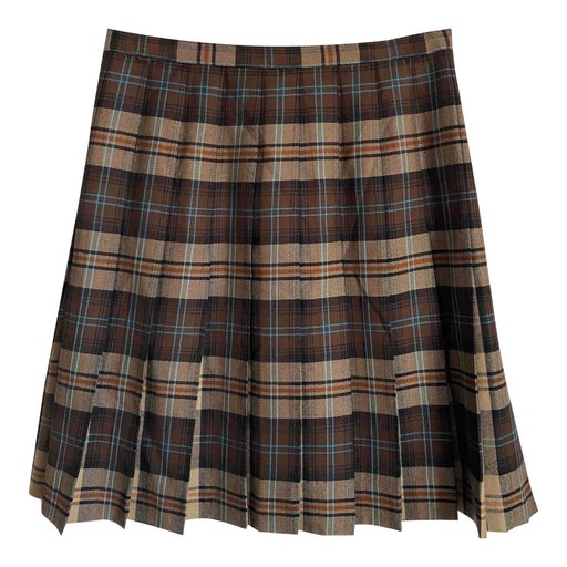 Tartan pleated skirt
