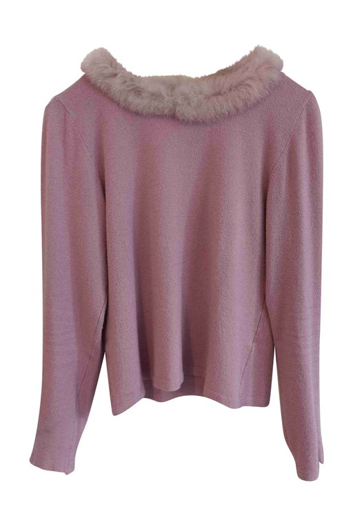 Pull col fausse fourrure
