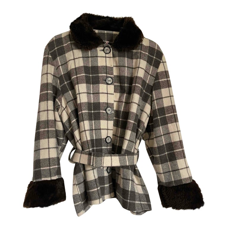 Manteau à carreaux 