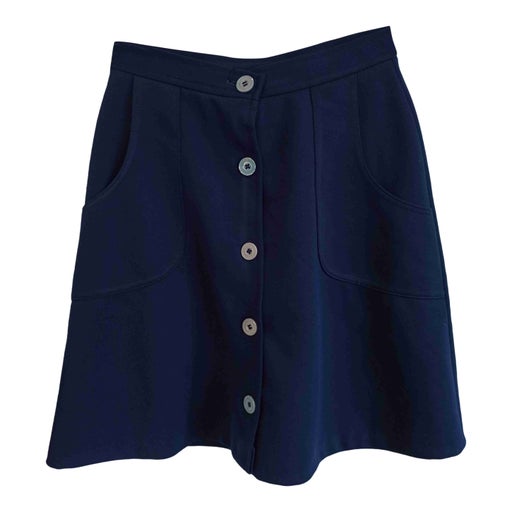 Buttoned mini skirt