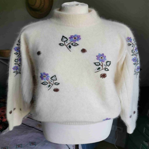 Pull en laine angora 