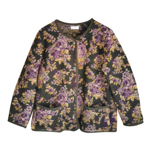 Floral wool jacket