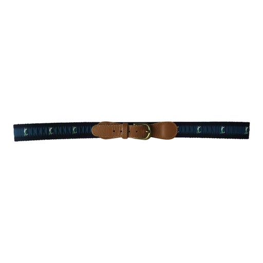 Canvas and leather belt