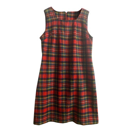 Robe en laine tartan