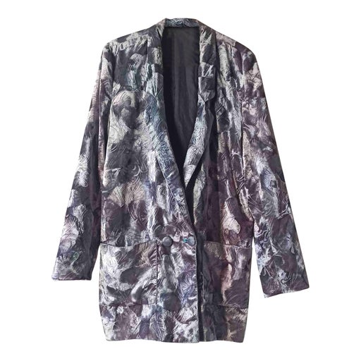 Veste longue en velours