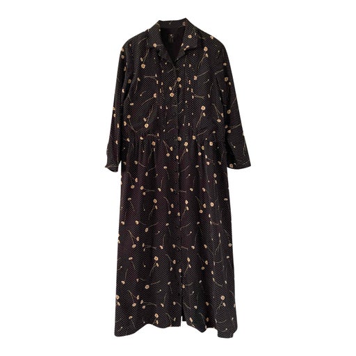 Floral shirt dress