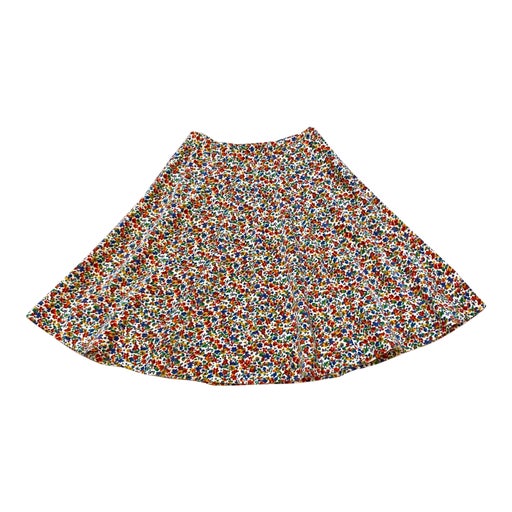Floral velvet skirt