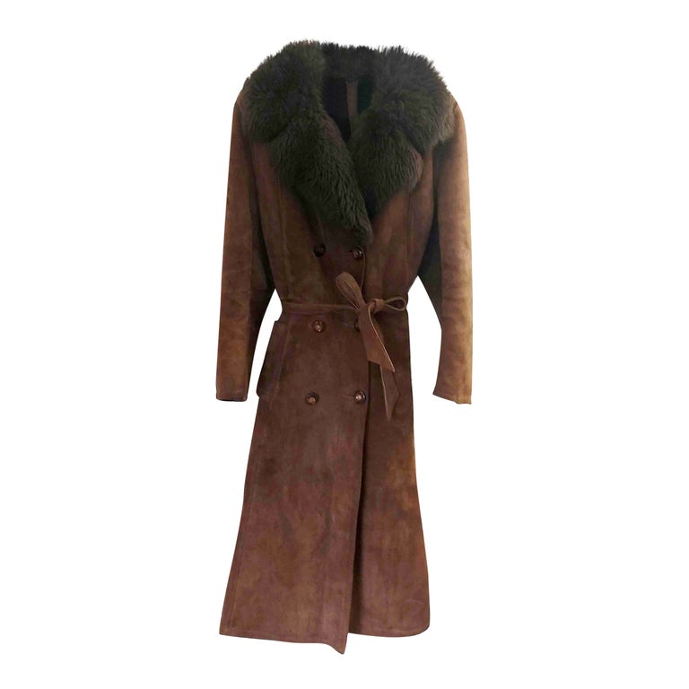 Manteau en peau lainée
