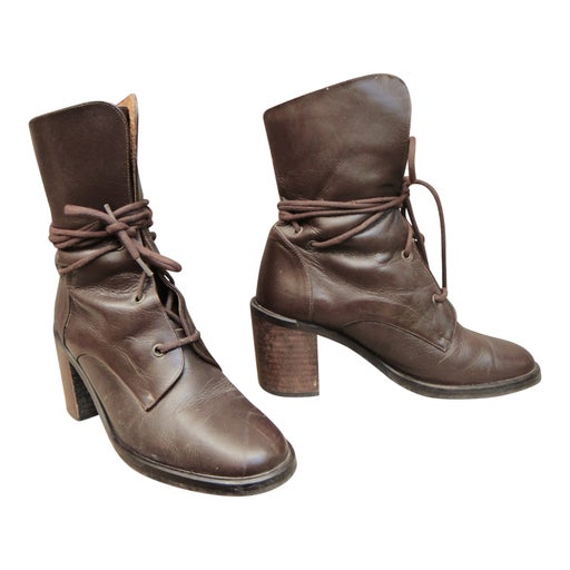 Bottines en cuir