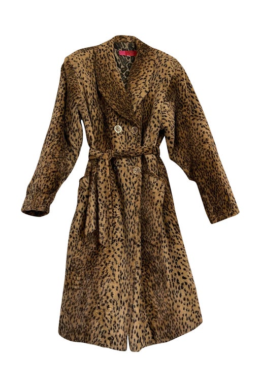 Ungaro leopard trench coat