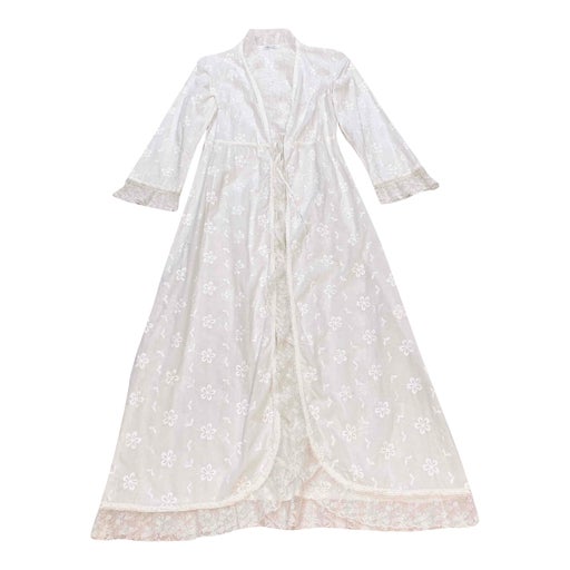 Embroidered white dress