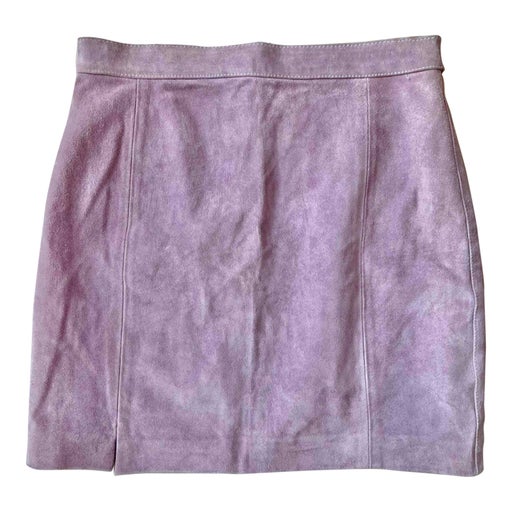Suede skirt