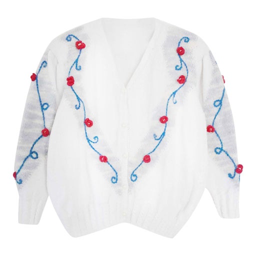 Mohair wool cardigan