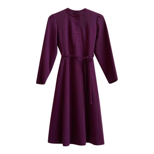 Belted midi dress