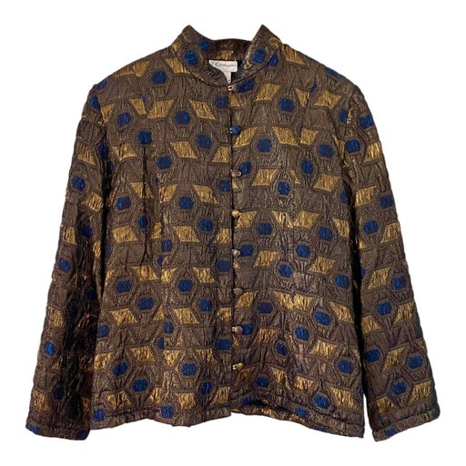 Lurex jacquard jacket