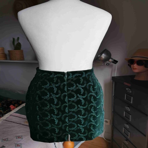 Mini-jupe en velours