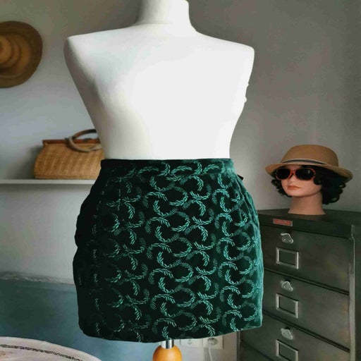 Mini-jupe en velours