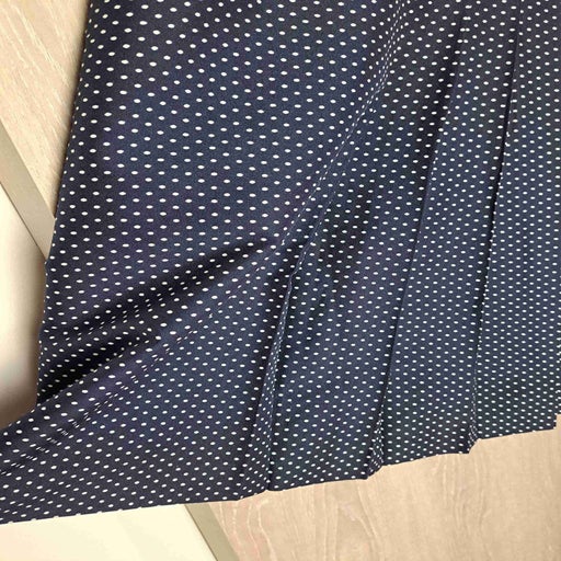 Polka dot pleated skirt