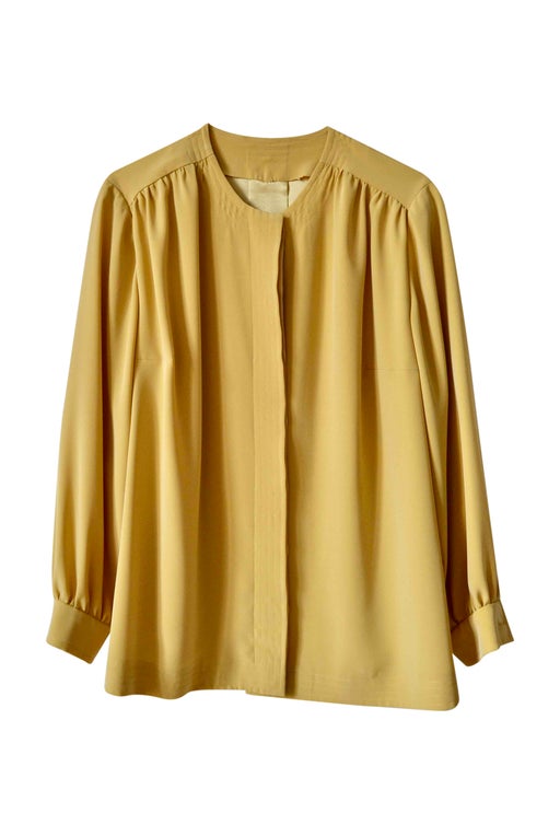 yellow blouse