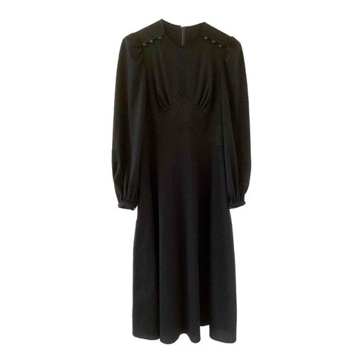 Black midi dress